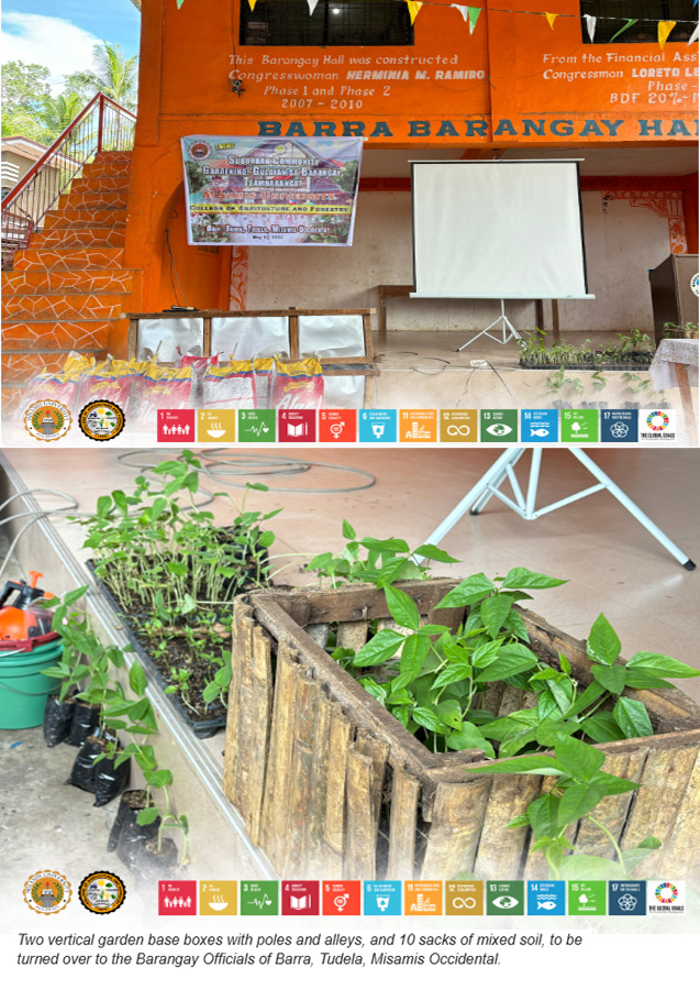 YOUNG FARMERS FROM MISAMIS UNIVERSITY PROMOTE SUSTAINABLE VERTICAL GARDENING FOR COASTAL RESIDENTS OF BARANGAY BARRA, TUDELA, MISAMIS OCCIDENTAL